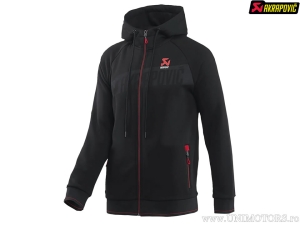 Herren Kapuzenpullover Corpo - Größe: L - Material: 70% Baumwolle / 30% Polyester - Farbe: schwarz / weiß / rot - Akrapovič