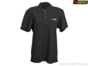Herren Polo-T-Shirt - Größe: 3XL - Material: 100% Baumwolle - Farbe: Schwarz / Weiß / Rot - Akrapovič