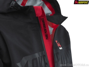 Herren Regenjacke Corpo - Größe: M - Material: 100% Polyester - Farbe: Schwarz / Rot - Akrapovič