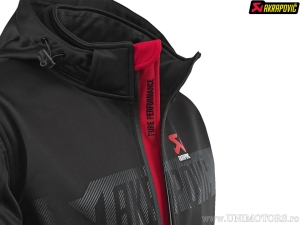 Herren Softshelljacke Corpo - Größe: L - Material: 100% Polyester - Farbe: Schwarz / Rot - Akrapovič