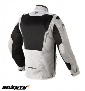 Herren Touring Seventy Sommerjacke Modell SD-JT44 Farbe: Weiß Eis/Schwarz