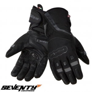 Herren Touring Winterhandschuhe Seventy Modell SD-T7 Gobi schwarz/grau - Schwarz/grau, L (9 cm)