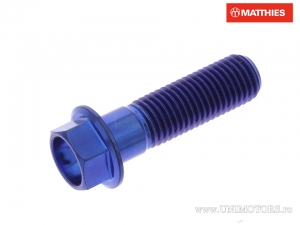Hexagonal Cap Screw Pro Bolt M10 x 1.25 x 35 mm Titanium Blue - JM