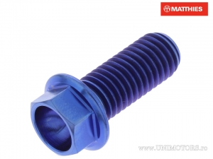Hexagonal Cap Screw Pro Bolt M10 x 1.50 x 25 mm Blue Titanium - JM