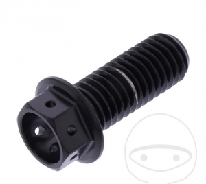 Hexagonal Cap Screw Pro Bolt M10 x 1.50 x 25 mm Stainless Steel A4 Racing Black - JM
