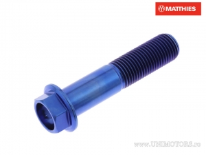 Hexagonal Cap Screw Pro Bolt M12 x 1.25 x 55 mm Blue Titanium - JM