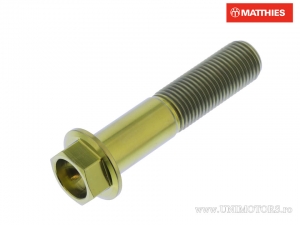 Hexagonal Cap Screw Pro Bolt M12 x 1.25 x 55 mm Titanium Gold - JM