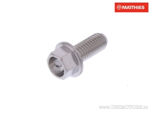 Hexagonal Cap Screw Pro Bolt M5 x 0.8 x 12 mm Stainless Steel A4 Silver - JM