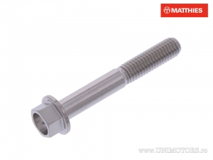Hexagonal Cap Screw Pro Bolt M5 x 0.8 x 35 mm Stainless Steel A4 Silver - JM