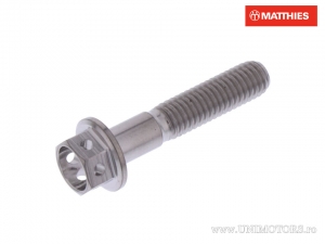 Hexagonal Cap Screw Pro Bolt M5 x 0.80 x 25 mm Titanium Racing - JM
