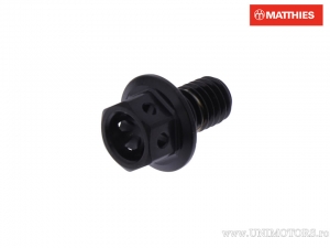 Hexagonal Cap Screw Pro Bolt M6 x 1.00 x 10 mm Stainless Steel A4 Racing Black - JM
