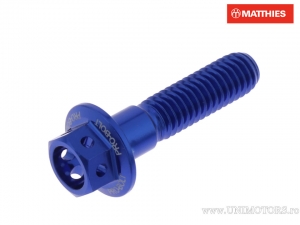 Hexagonal Cap Screw Pro Bolt M6 x 1.00 x 25 mm Aluminum Racing Blue - JM