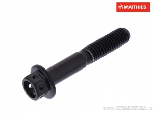 Hexagonal Cap Screw Pro Bolt M6 x 1.00 x 35 mm A4 Stainless Steel Racing Black - JM
