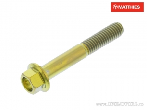 Hexagonal Cap Screw Pro Bolt M6 x 1.00 x 40 mm Titanium Gold - JM