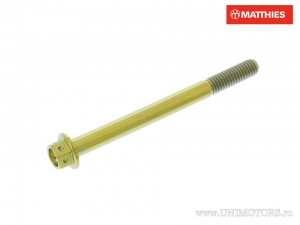 Hexagonal Cap Screw Pro Bolt M6 x 1.00 x 70 mm Titanium Racing Gold - JM