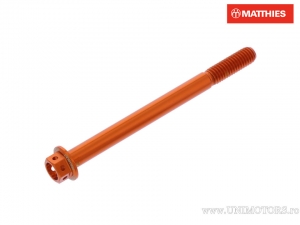 Hexagonal Cap Screw Pro Bolt M6 x 1.00 x 75 mm Aluminum Racing Orange - JM