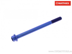 Hexagonal Cap Screw Pro Bolt M6 x 1.00 x 80 mm Titanium Blue - JM