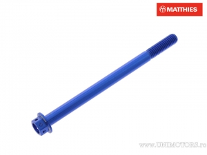Hexagonal Cap Screw Pro Bolt M6 x 1.00 x 85 mm Aluminum Racing Blue - JM