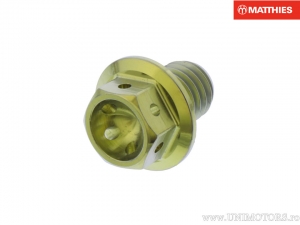 Hexagonal Cap Screw Pro Bolt M8 x 1.25 x 10 mm Titanium Racing Gold - JM