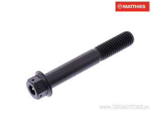 Hexagonal Dual Pro Bolt Screw M10 x 1.50 x 65 mm Titanium Racing Black - JM