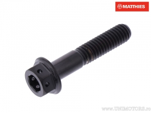 Hexagonal Dual Pro Bolt Screw M6 x 1.00 x 30 mm Titanium Racing Black - JM
