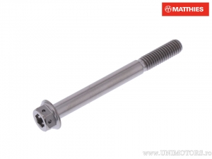 Hexagonal Dual Pro Bolt Screw M6 x 1.00 x 60 mm Titanium Racing - JM