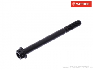 Hexagonal dual Pro Bolt screw M6 x 1.00 x 65 mm titanium Racing black - JM