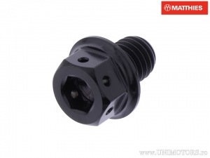 Hexagonal dual Pro Bolt screw M8 x 1.25 x 10 mm titanium Racing black - JM