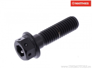 Hexagonal Dual Pro Bolt Screw M8 x 1.25 x 28 mm Titanium Racing Black - JM