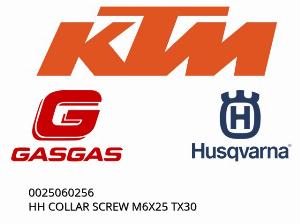 HH COLLAR SCREW M6X25 TX30 - 0025060256 - KTM