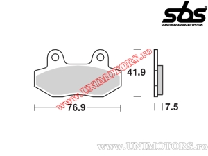 Hintere Bremsbeläge - SBS 200HF (Keramik) - (SBS)