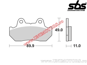 Hintere Bremsbeläge - SBS 542RQ (Kohlefaser-Technologie) - (SBS)