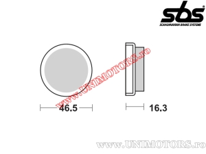 Hintere Bremsbeläge - SBS 576HF (Keramik) - (SBS)