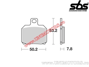 Hintere Bremsbeläge - SBS 730LS (Metall / gesintert) - (SBS)