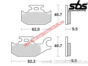 Hintere Bremsbeläge - SBS 754SI (metallisch / gesintert) - (SBS)