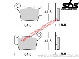 Hintere Bremsbeläge - SBS 791SI (metallisch / gesintert) - (SBS)