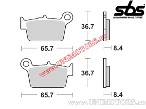 Hintere Bremsbeläge - SBS 861HF (Keramik) - (SBS)