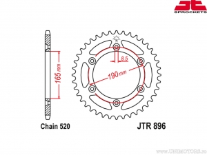 Hinterritzel KTM E-GS 600 LC4 ('89) - JTR 896 - JT