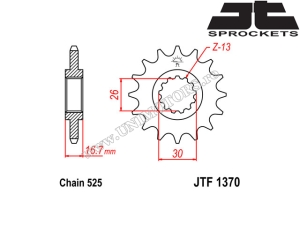 Honda CBR 600F Kettenkit ('99-'00) - (DID / JT)