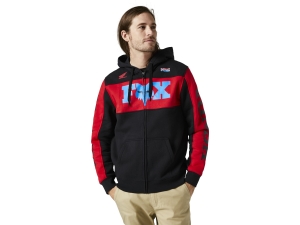 HONDA ZIP FLEECE [BLK/RD]: Größe - XL