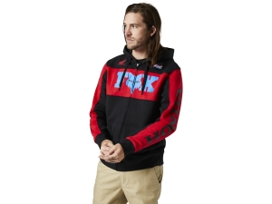 HONDA ZIP FLEECE [BLK/RD]: Talla - XL