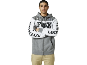 HONDA ZIP FLEECE [HTR GRAPH]: Maat - L