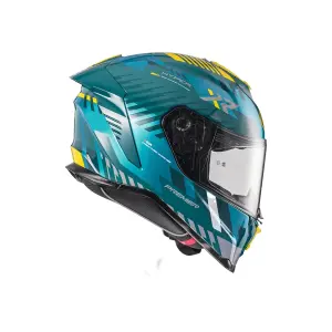 Hyper XR bukósisak - Fényes, Sárga, Kék - Felnőtt - 2XL - 010116584