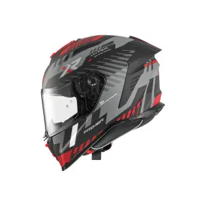 Hyper XR Helm - Grau, Matt, Rot, Schwarz - Erwachsen - L - 010116576