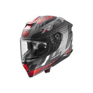 Hyper XR Helm - Grau, Matt, Rot, Schwarz - Erwachsen - XS - 010116573
