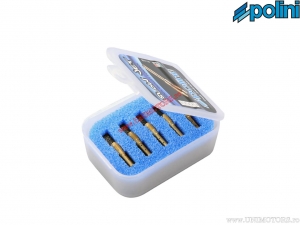 Idle speed adjusting screw set (Ø 32->40) - 5 pieces - Polini