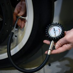 Indicador de pressão dos pneus de moto, com mostrador - Pro (0-60 psi) - Oxford