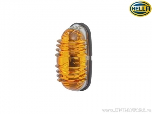 Indicator fairing (applied) chromed 40x83x41mm orange glass - Hella