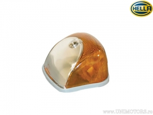 Indicator for inclined surfaces 27° partially chromed 54x57mm orange glass - Hella