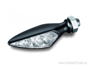 Indicatore di direzione LED Micro Rhombus S Extreme BLACK con vetro bianco FD / SS - Kellermann